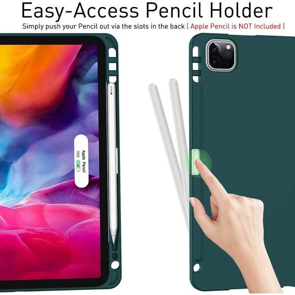 Smart Case For Apple iPad Pro 11" 2021 2020 2018 Leather Auto Wake Sleep Cover - Picture 6 of 12